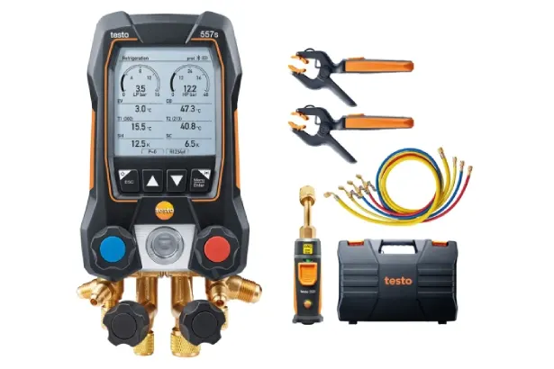محتوای جعبه فشارسنج دیجیتال تستو TESTO 557s
