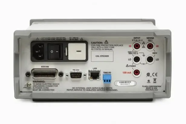 نمای پشتی مولتی متر فلوک Fluke 8845A / 8846A